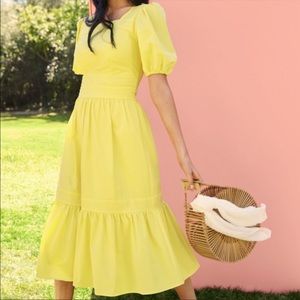 NWT🍋Rachel Parcell🍋Puff Sleeve Peasant Dress